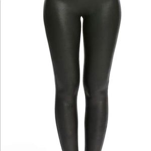 Spanx Leather Shaping Leggings Size Medium